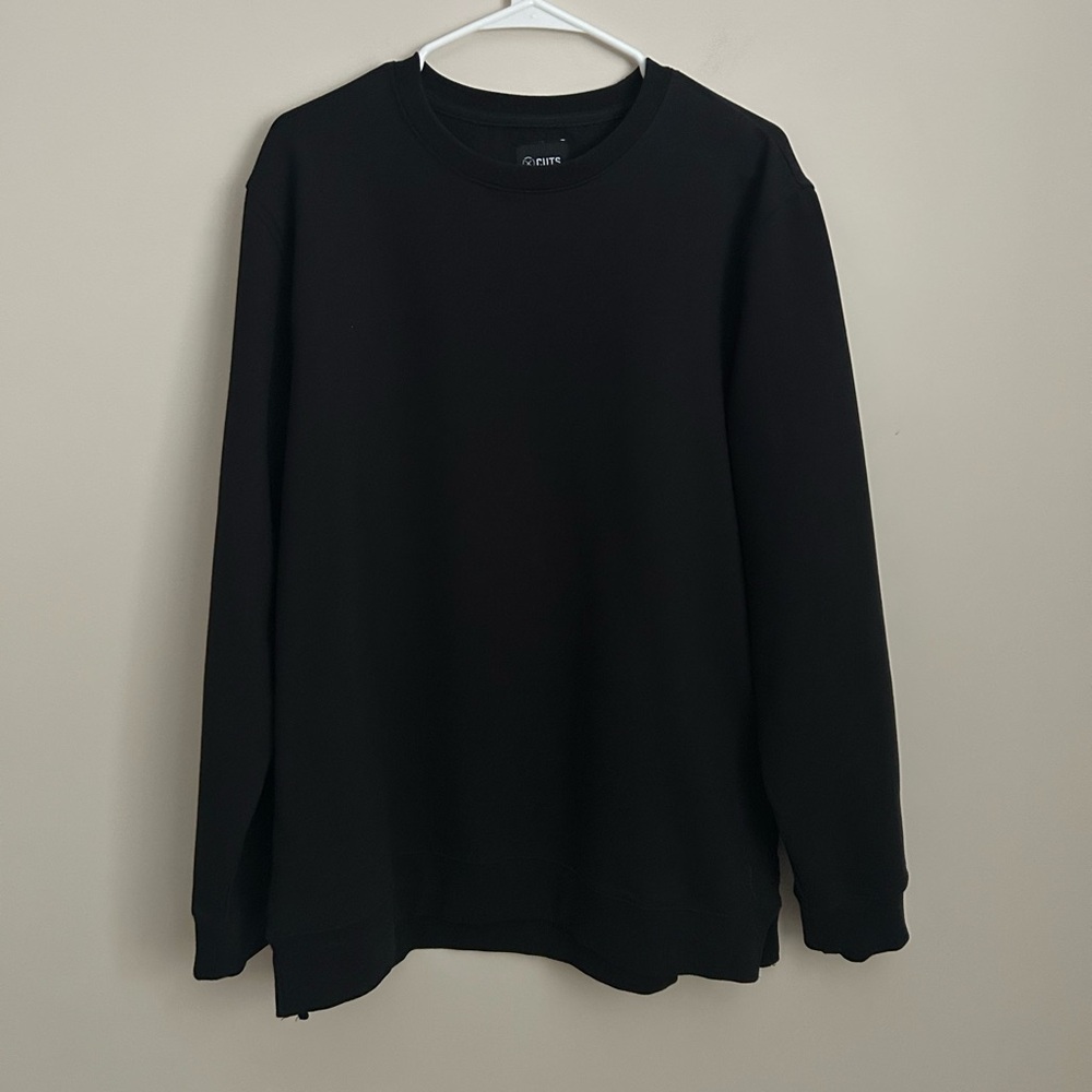Cuts Hyperloop Split Hem Sweatshirt In Black Size… - image 1